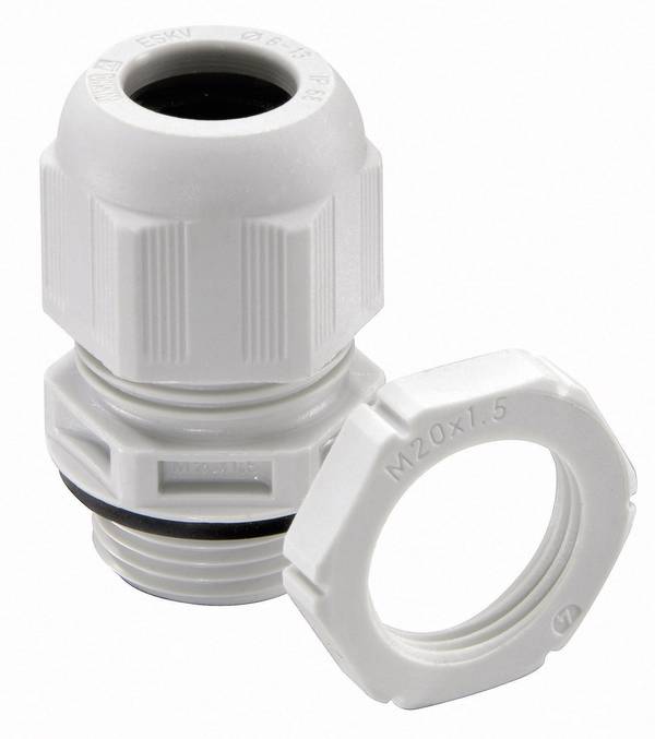 Wiska 10066526-1 kabelová průchodka M20 polyamid šedobílá (RAL 7035) 1 ks