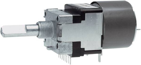 ALPS RK16812MG 10KDX2, 402075 motorizovaný potenciometr, prachotěsný, Stereo, 0.05 W, 10 kΩ, 1 ks