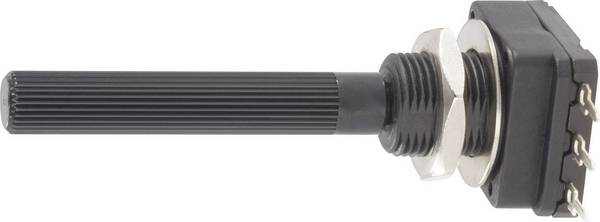 Piher PC16SH-10IP06224A2020MTA, PC16SH-10IP06224A2020MTA otočný potenciometr, prachotěsný, Mono, 0.2 W, 220 kΩ, 1 ks, Piece