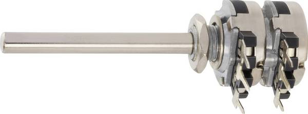 Stereo potenciometr Piher, T16TH-M04N252A2020MTA, 2,5 kΩ, 0,2 W , ± 20 %