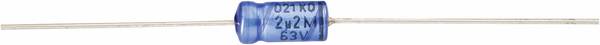 Vishay 2222 021 18222 elektrolytický kondenzátor axiální   2200 µF 63 V 20 % (Ø x d) 21 mm x 38 mm 1 ks