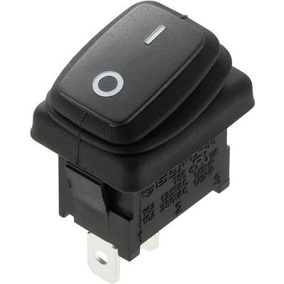 Přibližný spínač v černé barvě s kruhovým označením, vhodný pro elektronické řízení.