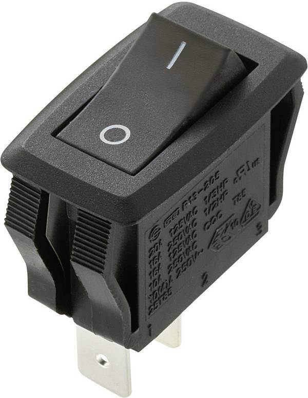 TRU COMPONENTS 1588067 kolébkový spínač TC-R13-205A3-01 250 V/AC 16 A 1x vyp/zap s aretací 1 ks