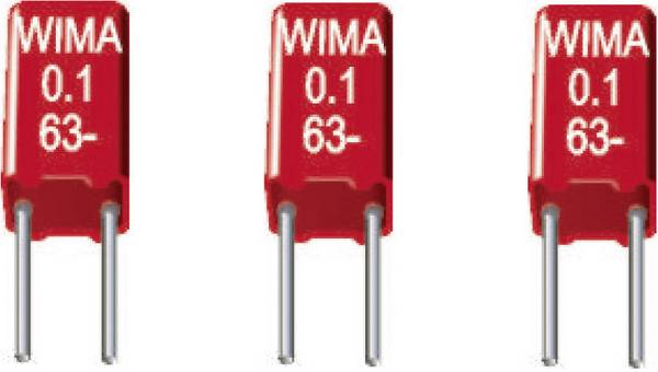 Wima MKS 02 0,033uF 10% 63V RM2,5 1 ks fóliový kondenzátor MKS radiální  0.033 µF 63 V/DC 10 % 2.5 mm (d x š x v) 4.6 x 2.5 x 7 mm