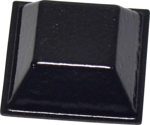 TOOLCRAFT PD2205SW podstavná nožka přístrojová samolepicí, čtvercová černá (d x š x v) 20.6 x 20.6 x 7.6 mm 1 ks