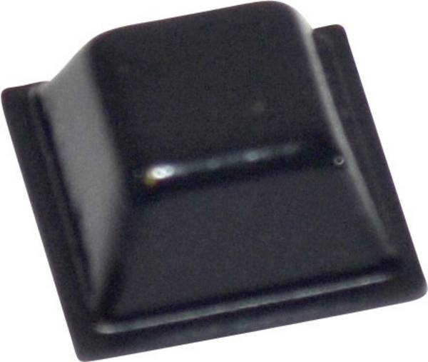 TOOLCRAFT PD2126SW podstavná nožka přístrojová samolepicí, čtvercová černá (d x š x v) 12.7 x 12.7 x 5.8 mm 1 ks