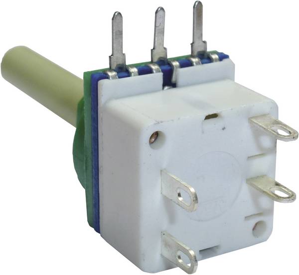 Potentiometer Service 7513, 7513 otočný potenciometr, se spínačem, Mono, 2.2 kΩ, 1 ks