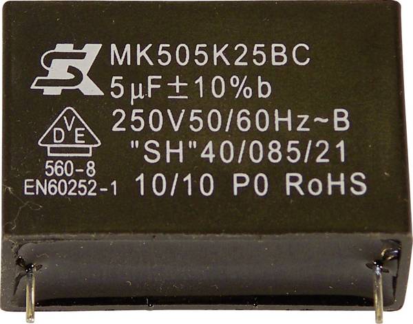 Seika MK450K105 1 ks fóliový kondenzátor MKP radiální  1 µF 450 V 10 % 32.5 mm (Ø x v) 22 mm x 13 mm