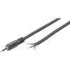 Jack konektor 2.5 mm stereo zástrčka, rovná BKL Electronic 1101078, pinov 4, čierna, 1 ks