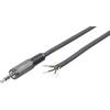 Jack konektor 3.5 mm stereo zástrčka, rovná BKL Electronic 1101086, pinov 4, čierna, 1 ks