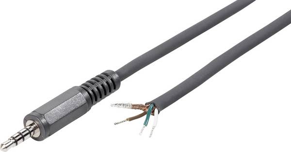 BKL Electronic 1101086 jack konektor 3.5 mm  -  stereo Pólů:4 1 ks