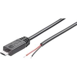 Mikro USB kabel BKL Electronic 10080100, zástrčka rovná, 1,5 m
