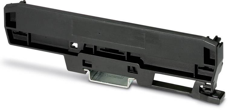 Černý plastový kryt rukojeti nebo držáku. Případně součást tiskárny nebo elektronického zařízení.