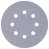 Wolfcraft 1150000 brusné papíry pro excentrické brusky na suchý zip, s otvory Zrnitost 40 (Ø) 125 mm 5 ks