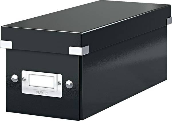 Leitz  box na CD 30 CD Laminovaná tvrdá lepenka  černá 1 ks (š x v x h) 14.3 x 13.6 x 35.2 cm 6041-00-95
