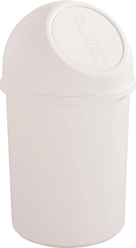 Helit 606039 odpadkový koš, 6 l, plast, (Ø x v) 216 mm x 375 mm, bílá, 1 ks-0