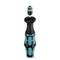 Šroubovák s ergonomickou rukojetí a vyměnitelnou hlavicí, zobrazený na bílém pozadí.