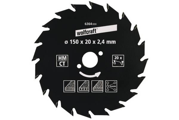 Wolfcraft  6373000 tvrdokovový pilový kotouč   184 x 16 mm Počet zubů (na palec): 22 1 ks