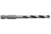 Wolfcraft 7261000 spirálový vrták do dřeva 3 mm Celková délka 65 mm 1/4" (6,3 mm) 1 ks