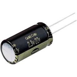 Kondenzátor elektrolytický, 22 F, 2,3 V, 30 %, 35 x 18 mm