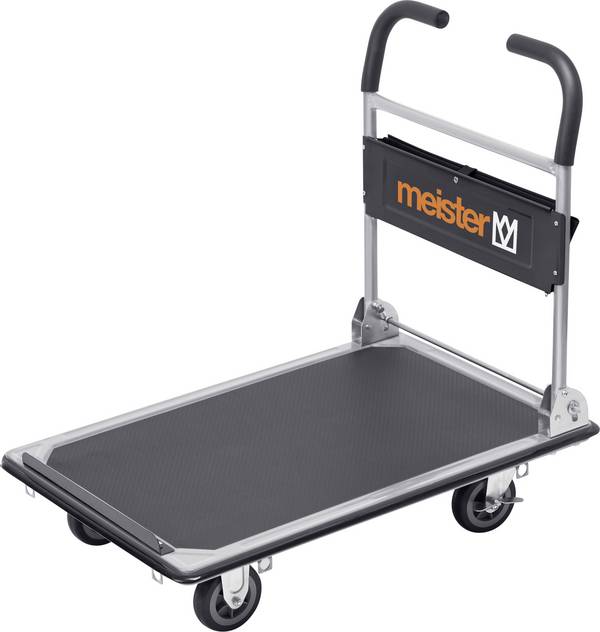 Meister Werkzeuge 8985630 skládací, s odkládací přihrádkou plošinový vozík, ocel, max. zatížení 300 kg