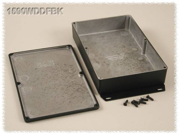 Hammond Electronics 1590WDDFBK univerzální pouzdro 187.5 x 119.5 x 37 hliník černá 1 ks