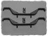 Hammond Electronics M795 Kabelový nosník plast šedá (d x š x v) 122 x 10 x 20 mm 2 ks