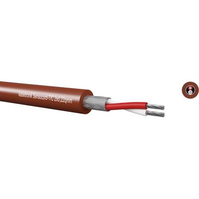 Hnědý kabel s nápisem 'Topný kabel Senzory TTC 20/22 ppm' s stříbrnými vodiči, vhodný pro senzorové připojení.