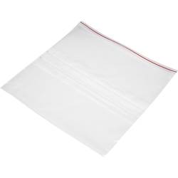 Uzatvárateľné vrecúško s popisnými štítkami (š x v) 300 mm x 300 mm, polyetylén, priehľadná