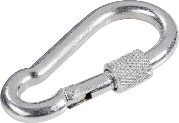 TOOLCRAFT 486747 Hasičská karabina, šroubovací  (d x š) 80 mm x 8 mm