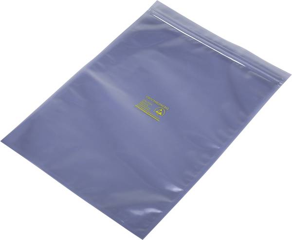 Elektrostaticky stíněný sáček s tlakovým uzávěrem   (d x š) 350 mm x 250 mm N/A Tloušťka materiálu 80 µm