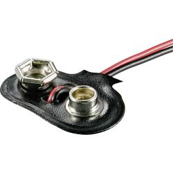 Batériový klip na 1x 9 V bloková Beltrona 9V-T-Clip, (d x š x v) 26 x 13 x 8 mm