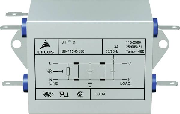 TDK B84113CB30, B84113CB30 odrušovací filtr, 250 V/AC, 3 A, 4.7 mH