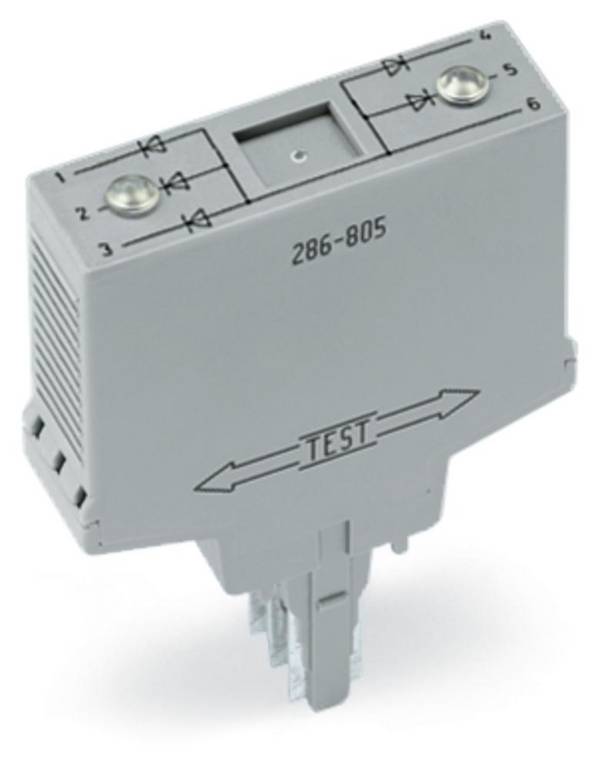 WAGO diodový modul 286-805 Vhodné pro model (relé): Wago 280-609, Wago 280-619, Wago 280-763 1 ks