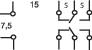 'Start', 'Cíl'; Diagram zobrazuje dvě cesty od 'Startu' k 'Cíli' s uzly jako kontrolními body, které označují různé trasy.