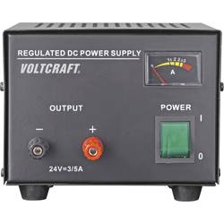 Laboratorní zdroj s pevným napětím VOLTCRAFT FSP-1243, 24 V/DC, 3 A, 72 W;Kalibrováno dle ISO