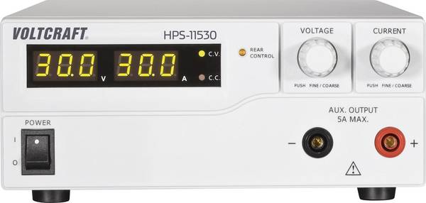 VOLTCRAFT HPS-11530 laboratorní zdroj s nastavitelným napětím, Kalibrováno dle (DAkkS), 1 - 15 V/DC, 0 - 30 A, 450 W, Remote, výstup 1 x, HPS-11530-D