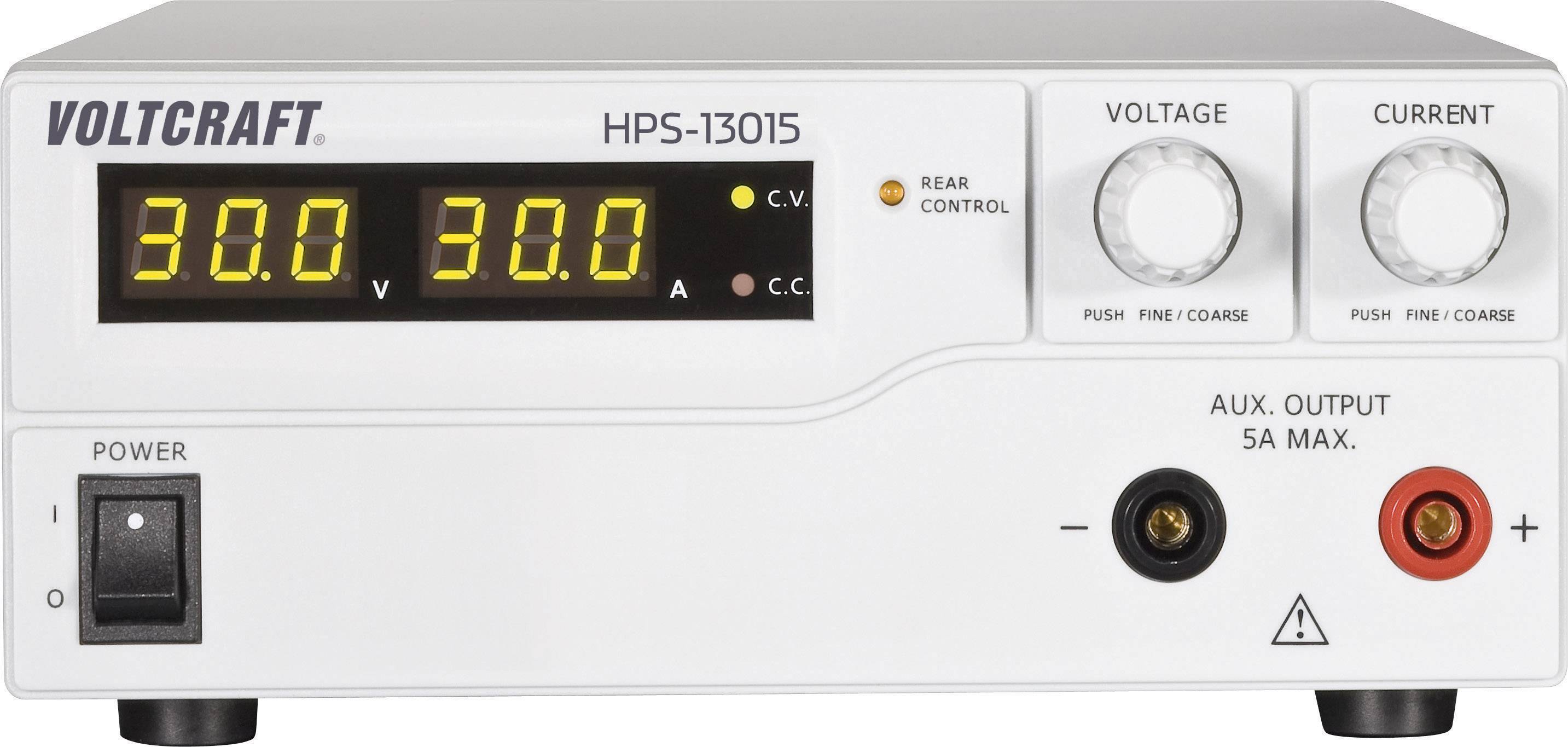VOLTCRAFT HPS-13015 laboratorní zdroj s nastavitelným napětím, 1 - 30 V/DC, 0 - 15 A, 450 W, Remote, výstup 1 x, HPS-130