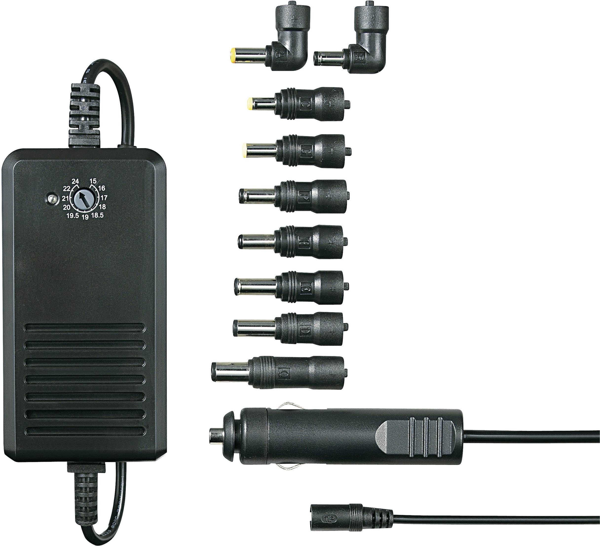 VOLTCRAFT SMP-125 USB napájecí adaptér k notebooku 125 W 15 V/DC, 16 V/DC, 17 V/DC, 18 V/DC, 18.5 V/DC, 19 V/DC, 19.5 V/DC, 20 V/DC, 21 V/DC, 22 V/DC, 24 V/DC 6 A