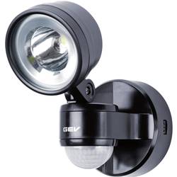 Venkovní LED reflektor s PIR GEV 014701, 4 W, černá