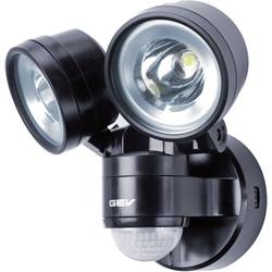 Venkovní LED reflektor s PIR GEV 014718, 8 W, černá