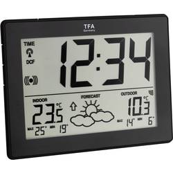 Digitální bezdrátová meteostanice s DCF hodinami, TFA Dostmann 35-1125-01-IT, černá