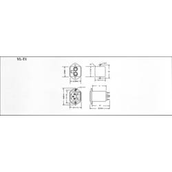 Síťový filtr Yunpen YL10T1, 2 x 0,3 mH, 125/250 V/AC, (50/60 Hz), 10 A