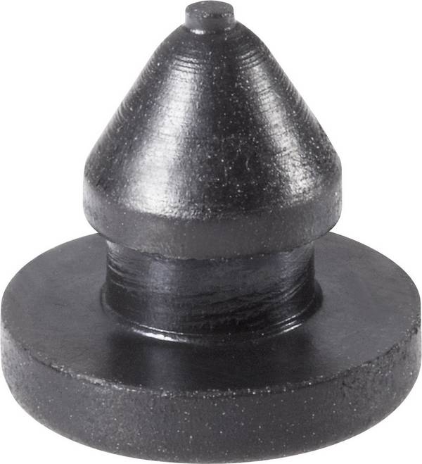 PB Fastener 1308-01 tlumicí přístrojová nožička se západkou černá (Ø x v) 9 mm x 8.6 mm 1 ks