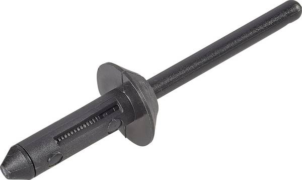 PB Fastener 301-9124-1010 301-9124-1010 rozpínací nýt Ø otvoru 5 mm PA 6,6/POM černá 1 ks