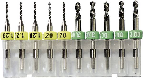 Bungard 81006, 81006 sada vrtáků na DPS, 0.6 mm, 10 ks