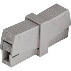 Káblová svorka WAGO na kábel s rozmerom 0.5-2.5 mm², pólů 2, 1 ks, sivá