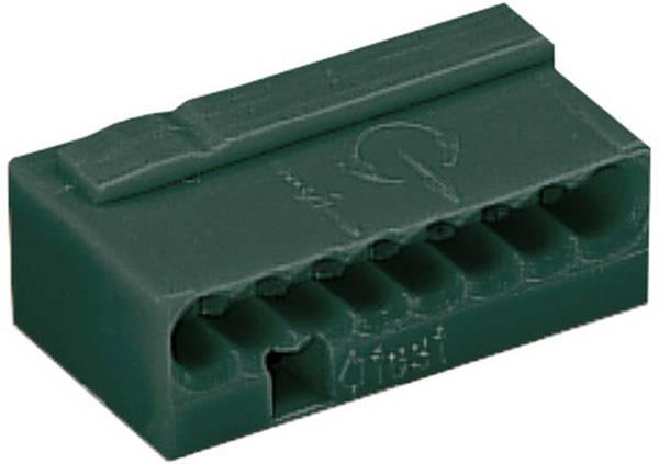 krabicová svorka Tuhost (příčný řez): -0.8 mm² Pólů: 8 WAGO 243-208 2430208 1 ks tmavě šedá