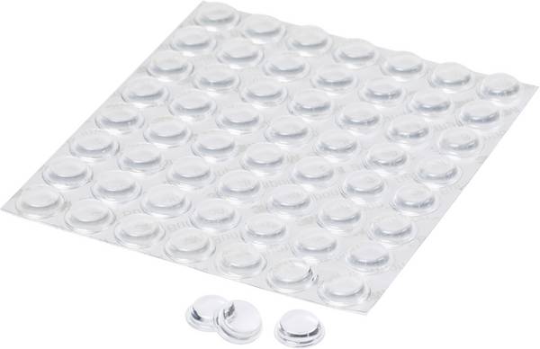 3M SJ 5312 MPCB podstavná nožka přístrojová samolepicí, kulatá transparentní (Ø x v) 12.7 mm x 3.5 mm 56 ks