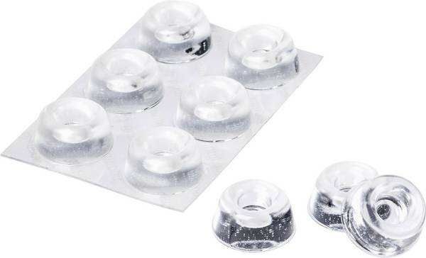 3M SJ 5309 MPCB podstavná nožka přístrojová samolepicí, kulatá transparentní (Ø x v) 22.3 mm x 10.1 mm 6 ks